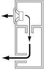 Double Bass Reflex Loudspeaker Enclosure Cross-section Diagram