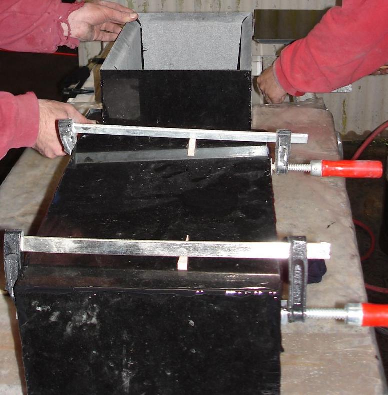 Gluing Granite Speaker Box
