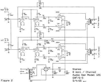 S-5 Electronics K-12G Tube Amplifier Schematic - DIY Audio ... troy bilt wiring harness 